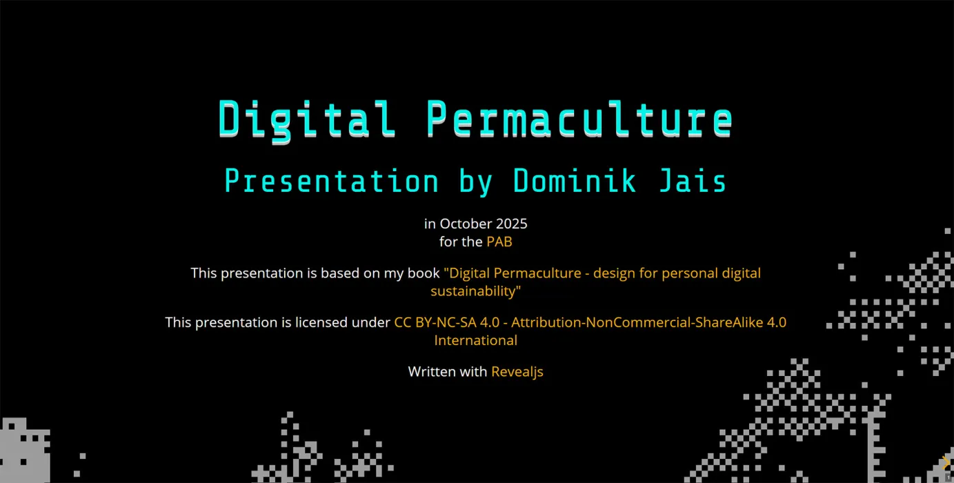 Digital Permaculture presentation. 