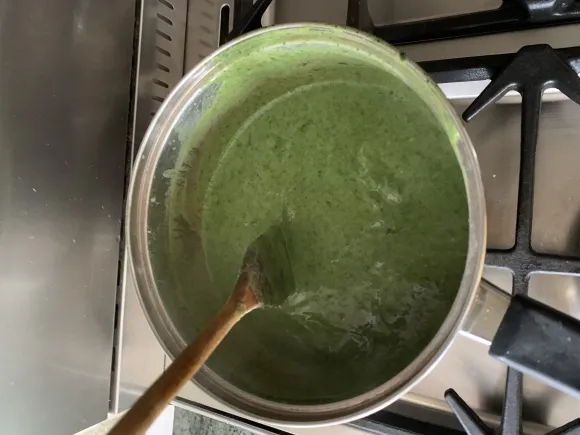 Lorna's wild garlic soup